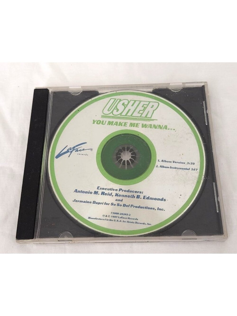 Usher - You Make Me Wanna - Pop Hip Hop R&B Audio CD Vintage No Slip Cover